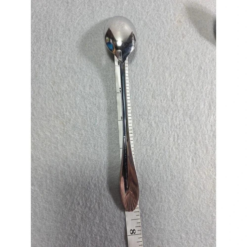 3 Heritage Mint Stainless Iced Tea Spoons